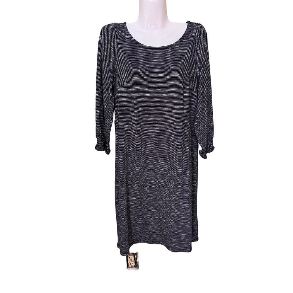 Talbots Petite Womens Striped Dress‎  Size MP Medium Petite